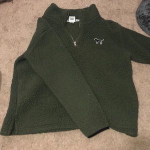 pink victoria’s secret zip up